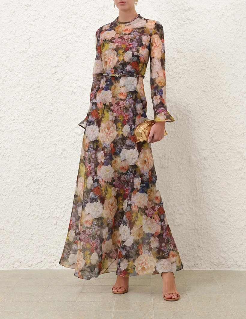 Zimmermann Floral-Print Silk Midi Dress - Image 6