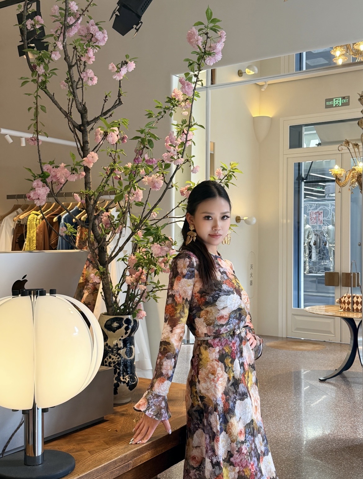 Zimmermann Floral-Print Silk Midi Dress - Image 5