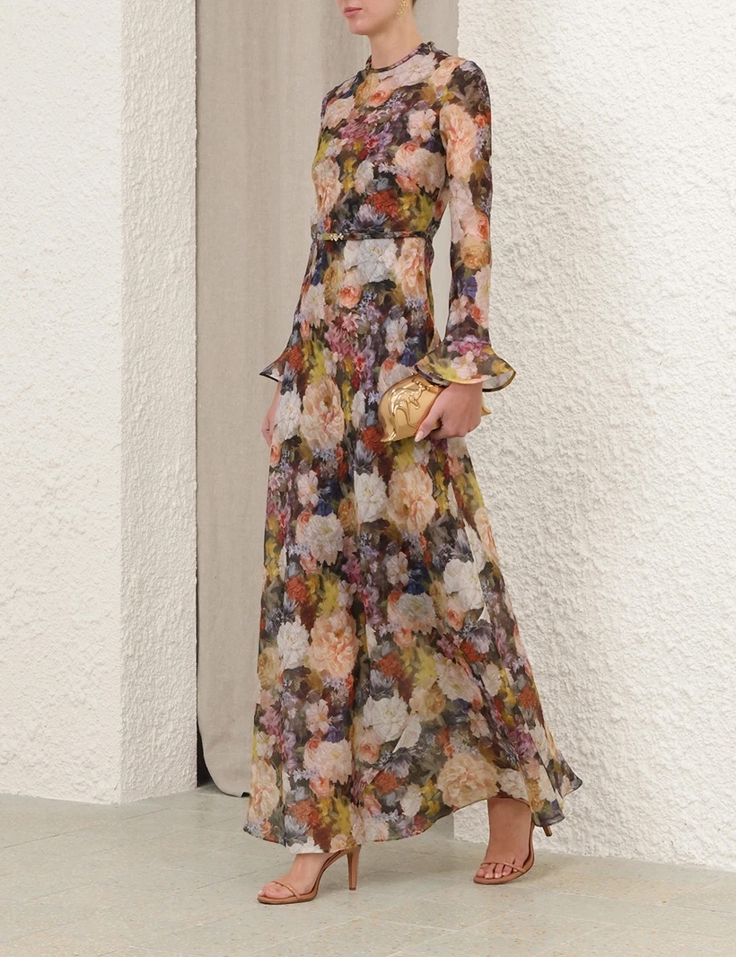 Zimmermann Floral-Print Silk Midi Dress - Image 3