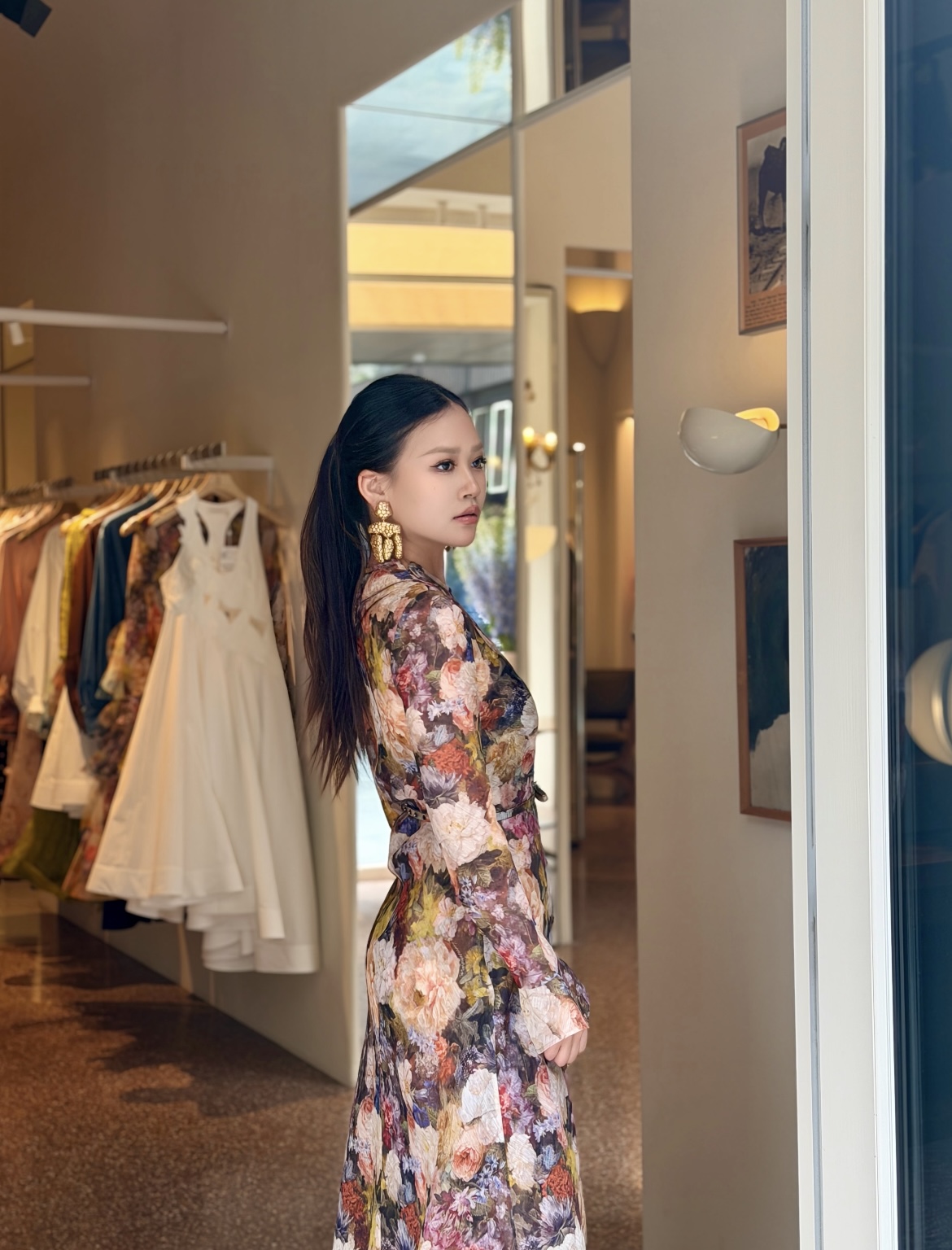 Zimmermann Floral-Print Silk Midi Dress - Image 7