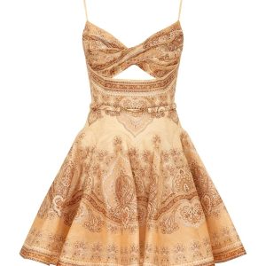 Zimmermann Floral-Print Silk Midi Dress