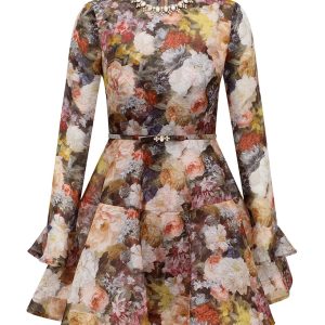 ZIMMERMANN INSPIRED DRESS IN 55% LINEN 45% SILK
