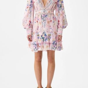 CAMILLA INSPIRED DRESS IN 100% SILK