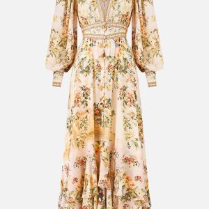 CAMILLA INSPIRED DRESS IN 100% SILK