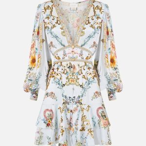 CAMILLA INSPIRED DRESS IN 55% LINEN 45% SILK