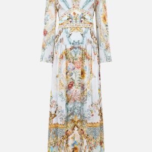 CAMILLA INSPIRED DRESS IN 100% SILK