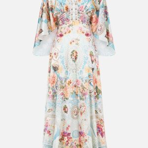 Camilla Australian Resort Style Floral Print Maxi Dress for Women - Perfect Vacation Outfit