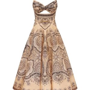 ZIMMERMANN INSPIRED DRESS IN 55% LINEN 45% SILK
