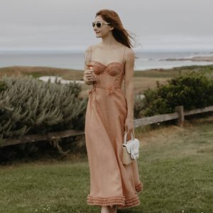 ZIMMERMANN INSPIRED DRESS IN 55% LINEN 45% SILK