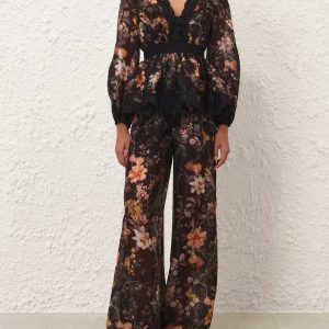 ZIMMERMANN INSPIRED DRESS IN 55% LINEN 45% SILK LACE IN POLYESTER AND POLYAMIDE