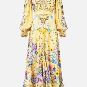 CAMILLA INSPIRED DRESS IN 100% SILK