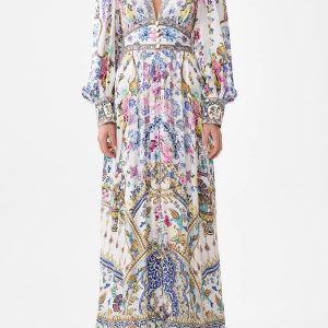 CAMILLA INSPIRED DRESS IN 100% SILK