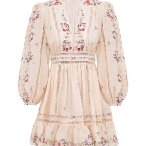 ZIMMERMANN INSPIRED DRESS IN 100% LINEN