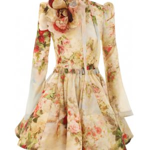 ZIMMERMANN INSPIRED DRESS IN 55% LINEN 45% SILK