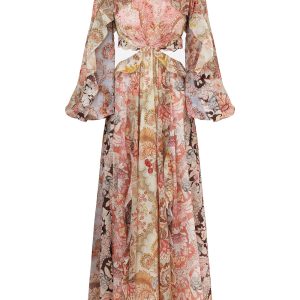 ZIMMERMANN INSPIRED DRESS IN 55% LINEN 45% SILK