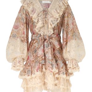 ZIMMERMANN INSPIRED DRESS IN 55% LINEN 45% SILK