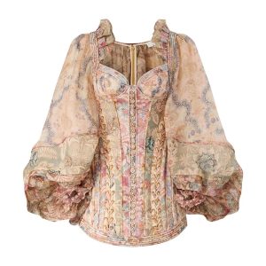 ZIMMERMANN INSPIRED DRESS IN 55% LINEN 45% SILK