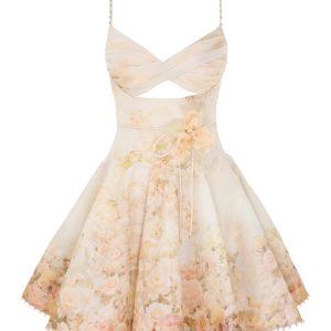 ZIMMERMANN INSPIRED DRESS IN 55% LINEN 45% SILK