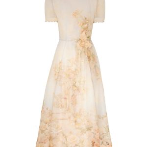 ZIMMERMANN INSPIRED DRESS IN 53% LINEN 47% SILK