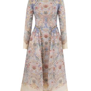 ZIMMERMANN INSPIRED DRESS IN 55% LINEN 45% SILK