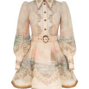 ZIMMERMANN INSPIRED DRESS IN 55% LINEN 45% SILK