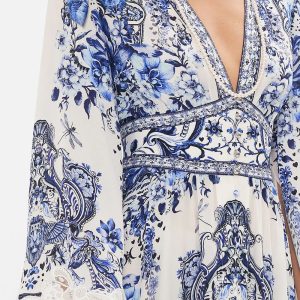 CAMILLA INSPIRED DRESS IN 100% SILK