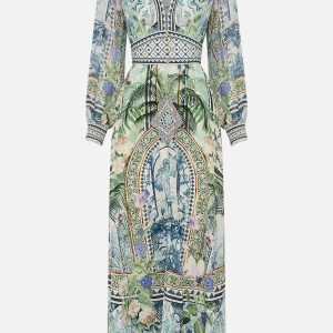CAMILLA INSPIRED DRESS IN 100% SILK