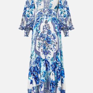 CAMILLA INSPIRED DRESS IN 100% SILK