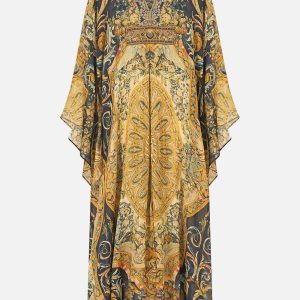 CAMILLA INSPIRED DRESS IN 100% SILK