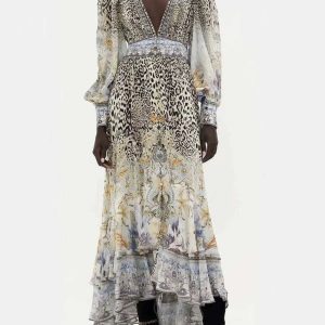 CAMILLA INSPIRED DRESS IN 100% SILK
