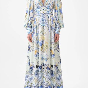CAMILLA INSPIRED DRESS IN 100% SILK