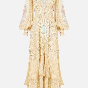 CAMILLA INSPIRED DRESS IN 100% SILK