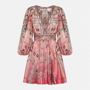 CAMILLA INSPIRED DRESS IN 100% SILK