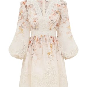 ZIMMERMANN INSPIRED DRESS IN 55% LINEN 45% SILK