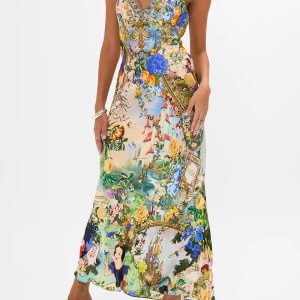 CAMILLA INSPIRED DRESS IN 100% SILK